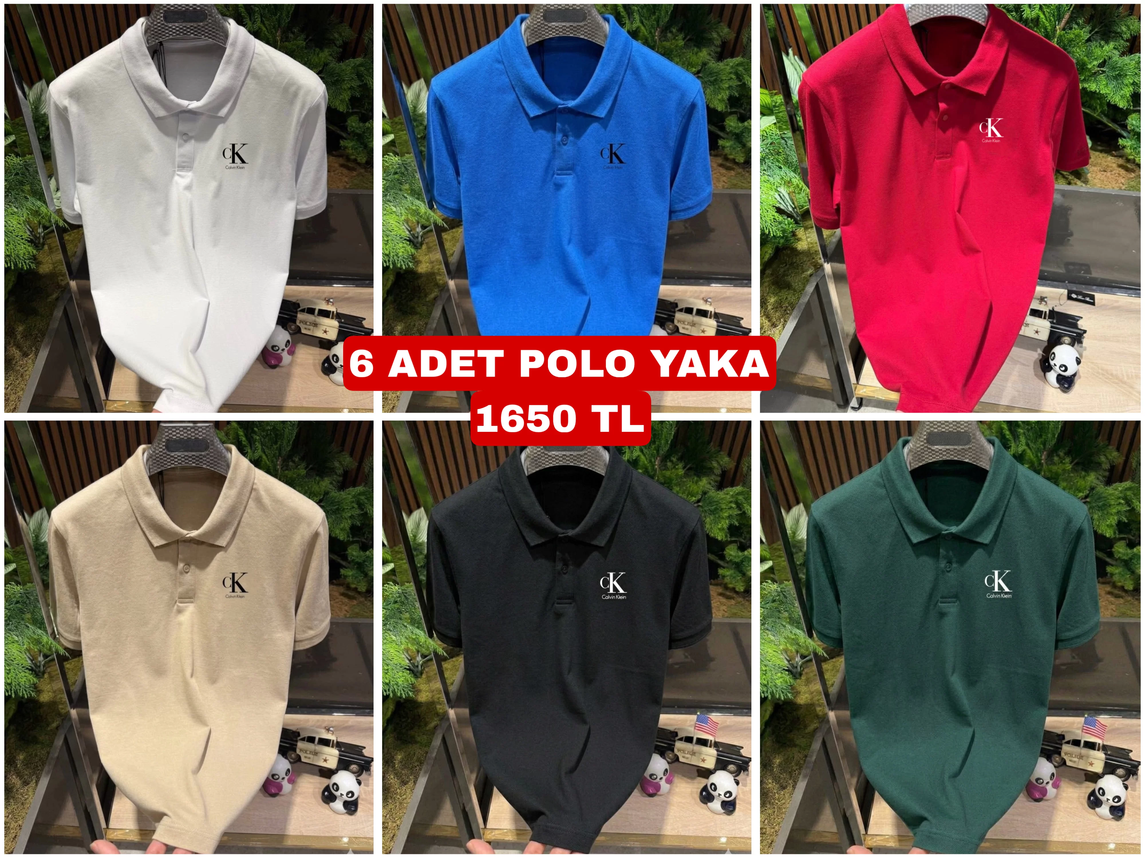 6 RENK YAKALI T-SHİRT